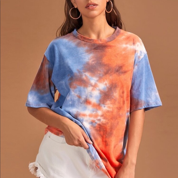 SHEIN Tops - 🧚🏻8 FOR $25!!!🧚🏻 🎉HP🎉 Trendy Tie dye tee